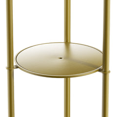 Levede Coat Rack Clothes Stand 8 Hook Organizer Gold-1954803015403835396