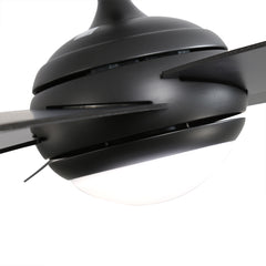 Spector 52'' Ceiling Fan LED Light DC Black-1954802706266853380