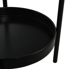 Levede 2 Tier Plant Stand Outdoor Indoor Black Large-1954802665653407748
