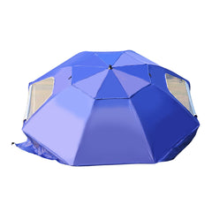 Mountview Beach Umbrella Outdoor Umbrellas Blue 2.33M-1954802645210370052