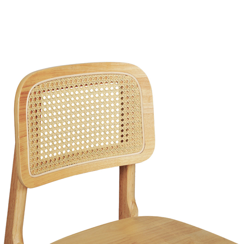 Levede 2x Rattan Dining Chair Wooden Kitchen Chair-1954802451378999300