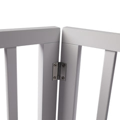 Wooden Pet Gate Dog Fence Retractable White 2000x 3MM-1954802528499666948