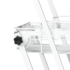 Levede 3 Tier Kitchen Trolley Cart Swivel White Colour-1954802798814171140
