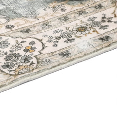 Marlow Floor Rug Short Pile Washable Vintage Carpet Soft Plush Non Slip 80x120-1954802391035547652