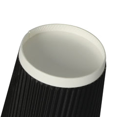 500 Pcs 16oz Disposable Takeaway Coffee Black-1954802896562425860