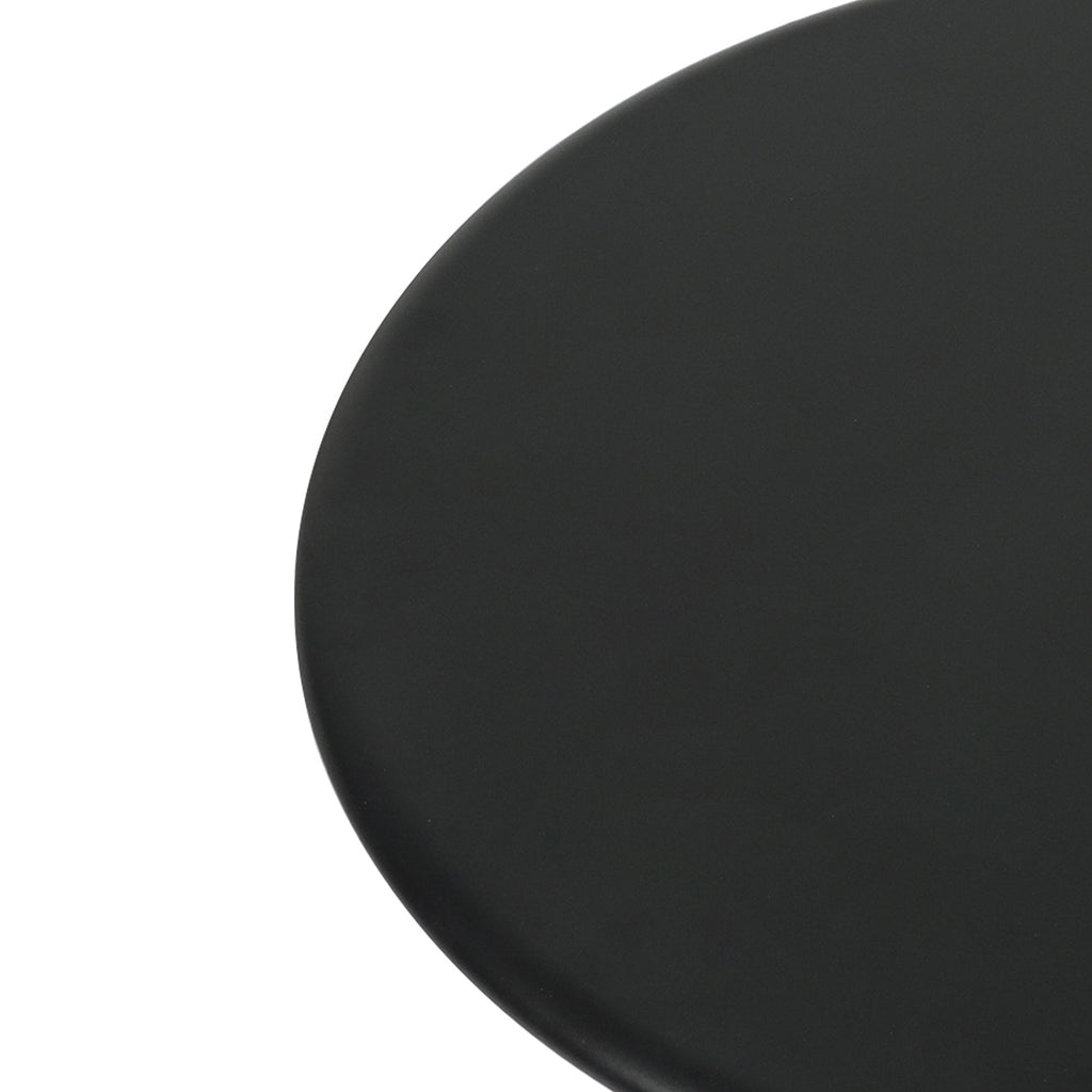 Levede Side Table Vintage End Round Black-1954802989973770244