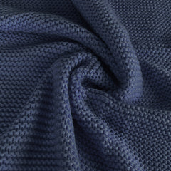 DreamZ Knitting Throw Blanket Cushion Navy-1954802942037069828