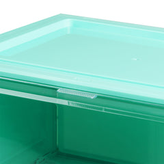 Stacked Sneaker Display Case Stackable Cyan-1954802601912569860