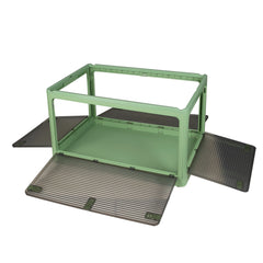 Storage Box Plastic Stackable Container L Green Large-1954802599781863428