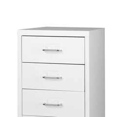 Levede 5 Drawer Office Cabinet Drawers White-1954802728165314564