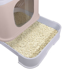 PaWz Cat Litter Box Fully Enclosed Kitty Coffee-1954802512208990212
