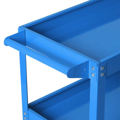 Traderight Tool Cart Trolley Toolbox Blue-1954802742346256388