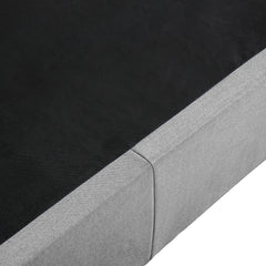 Levede Queen Bed Frame Fabric Tufted Grey-1954802923259170820
