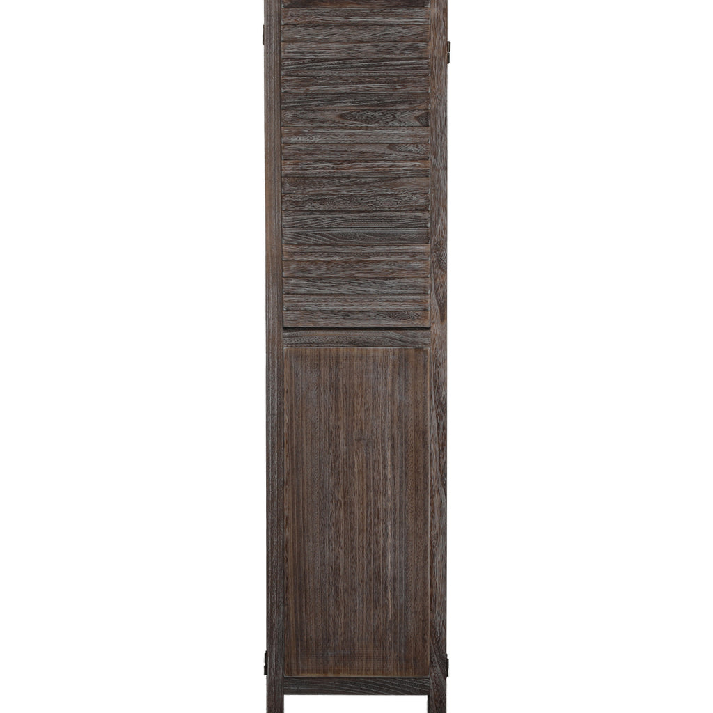 Levede 6 Panel Partition Room Divider Brown-1954802330083921924