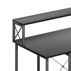 Levede Office Gaming Computer Desk Black-1954802382579830788
