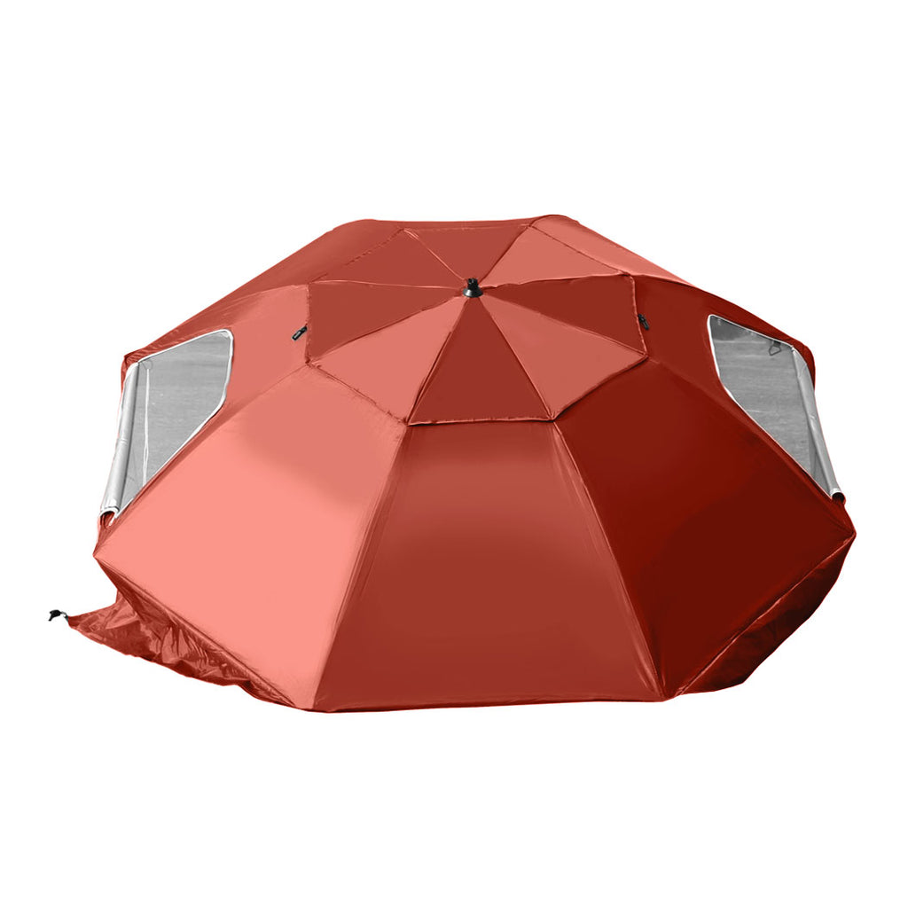 Mountview Beach Umbrella Outdoor Umbrellas Red 2.33M-1954802645621411844