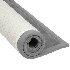 Marlow Coral Velvet Area Rugs Large Mat 120x200cm Grey-1954802461621489668