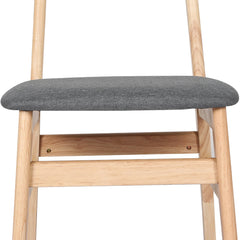 Levede 2xDining Chairs Kitchen Chair Nature Clear 2Pack-1954802985414561796