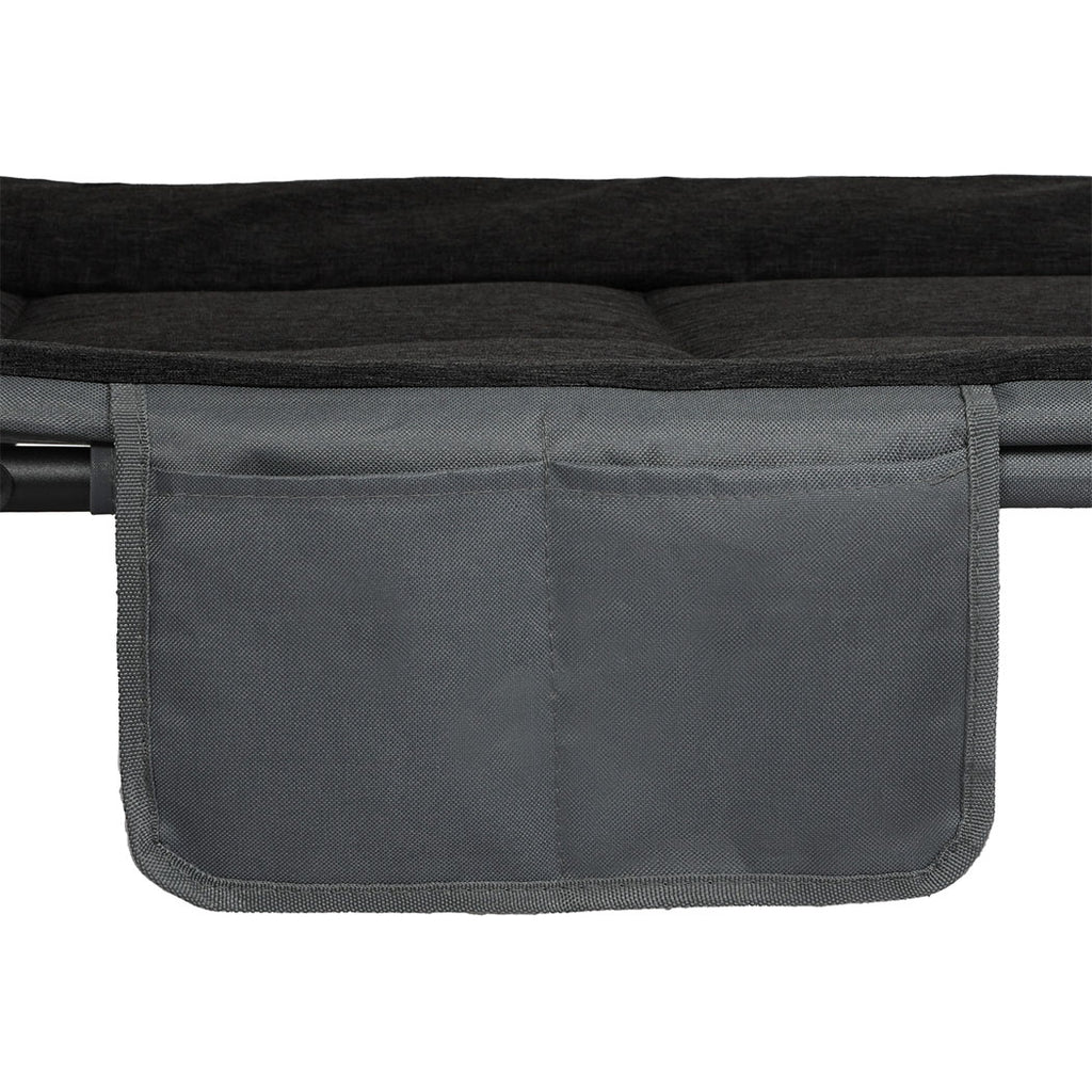 Levede Folding Camping Bed Camp Cots Black-1954802423742730244