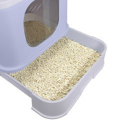 PaWz Cat Litter Box Fully Enclosed Toilet Purple-1954802512628420612