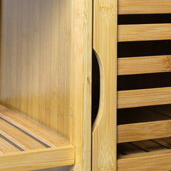 Levede  Bathroom Bamboo Storage Cabinet Natural-1954802383976534020