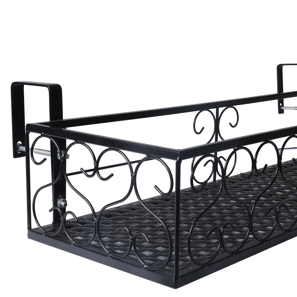 Levede Plant Stand Outdoor Indoor Home Black Rectangle-1954802666710372356