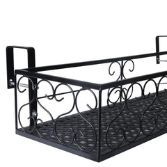 Levede Plant Stand Outdoor Indoor Home Black Rectangle-1954802666710372356
