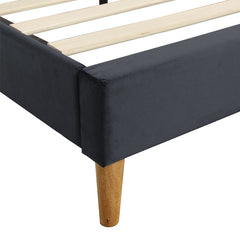Levede Fabric Bed Frame Double Mattress Grey-1954802926509756420