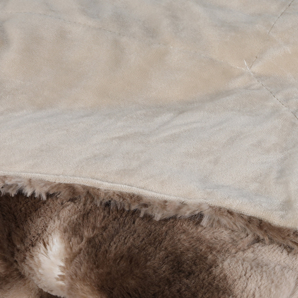 Dreamz Luxury Tie-dyed Blanket Brown 152cm x 203cm-1954802366846996484