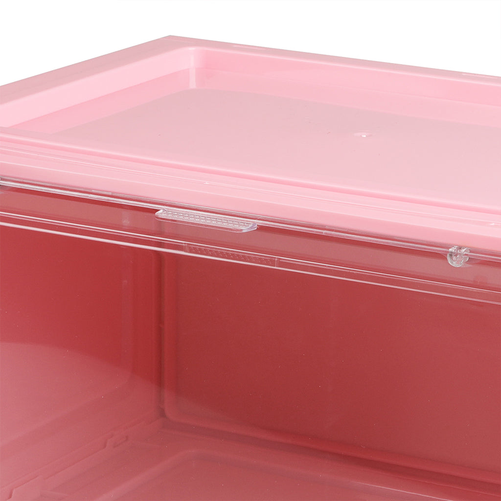 Stacked Sneaker Display Case Stackable Pink-1954802602084536324