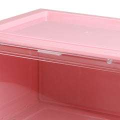 Stacked Sneaker Display Case Stackable Pink-1954802602084536324