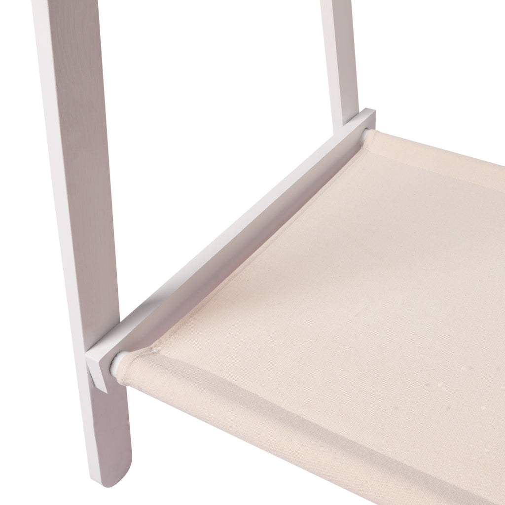 Levede Clothes Rack Wooden Wardrobe White-1954803003496206341