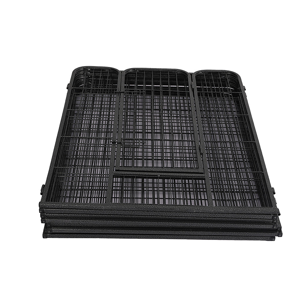 PaWz 8 Panel Pet Dog Playpen Puppy Exercise Black 24 inch-1954803023721140229
