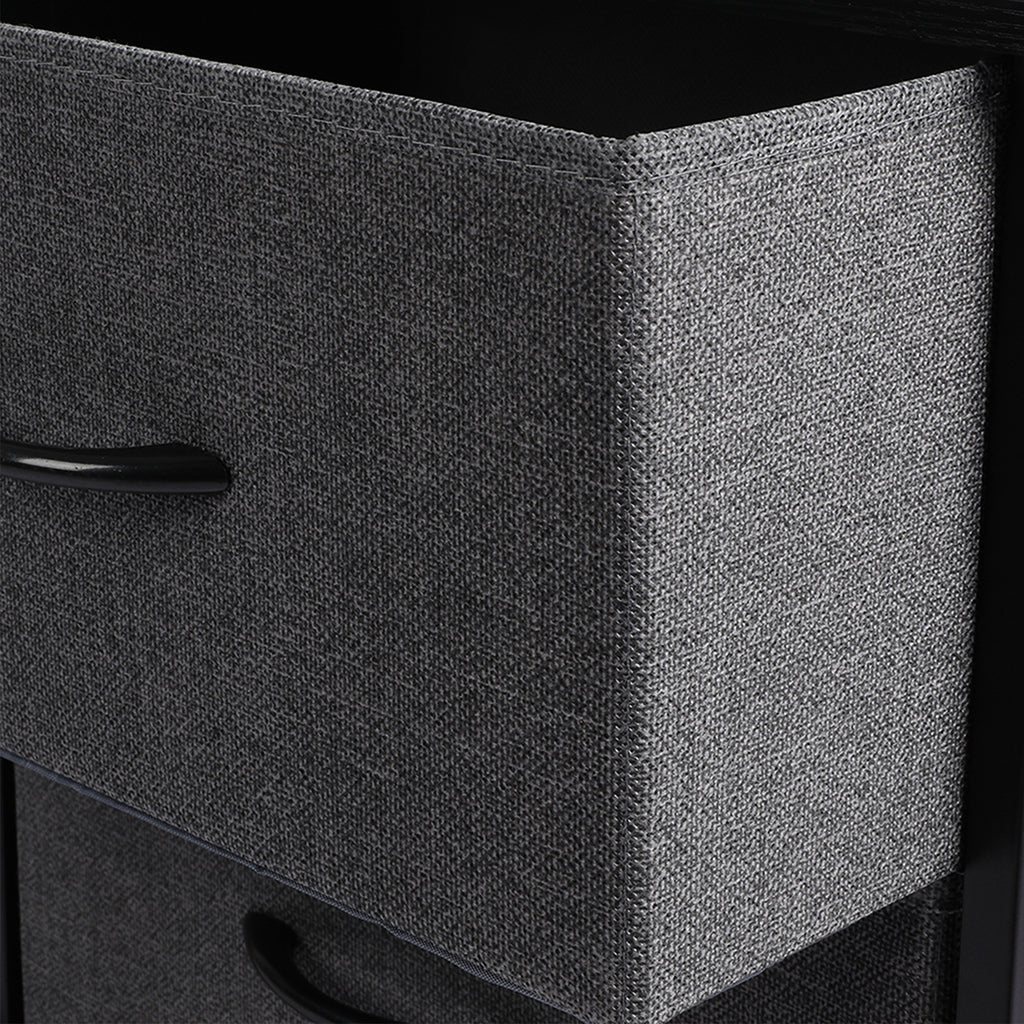 Levede Storage Cabinet Tower Chest Dark Grey-1954802991836041221
