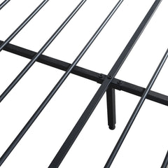 Levede Queen Metal Bed Frame LED Lights 2 Drawers-1954802444034772997