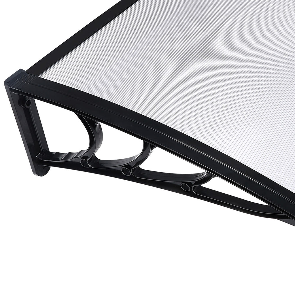 Mountview Window Door Awning Outdoor 1M X 2.4M Transparent 1x2.4M-1954802872516481029