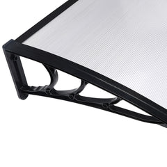 Mountview Window Door Awning Outdoor 1M X 2.4M Transparent 1x2.4M-1954802872516481029