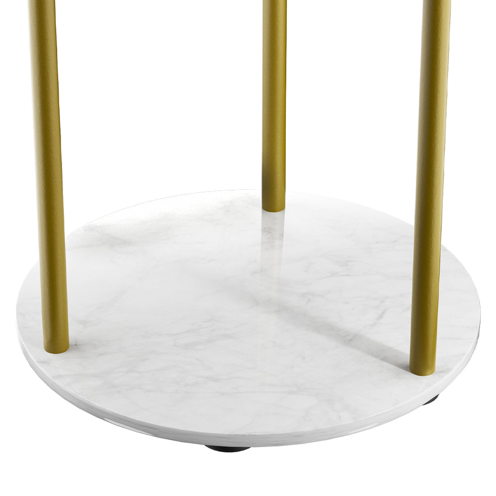 Levede Coat Rack Clothes Stand 8 Hook Organizer Gold-1954803015403835397