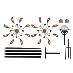 Garden Windmill Solar Light Wind Spinner-1954802331891666948