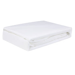 Dreamz 4pcs Double Size 100% Bamboo Bed Sheet Set in White Colour-1954802919341690885