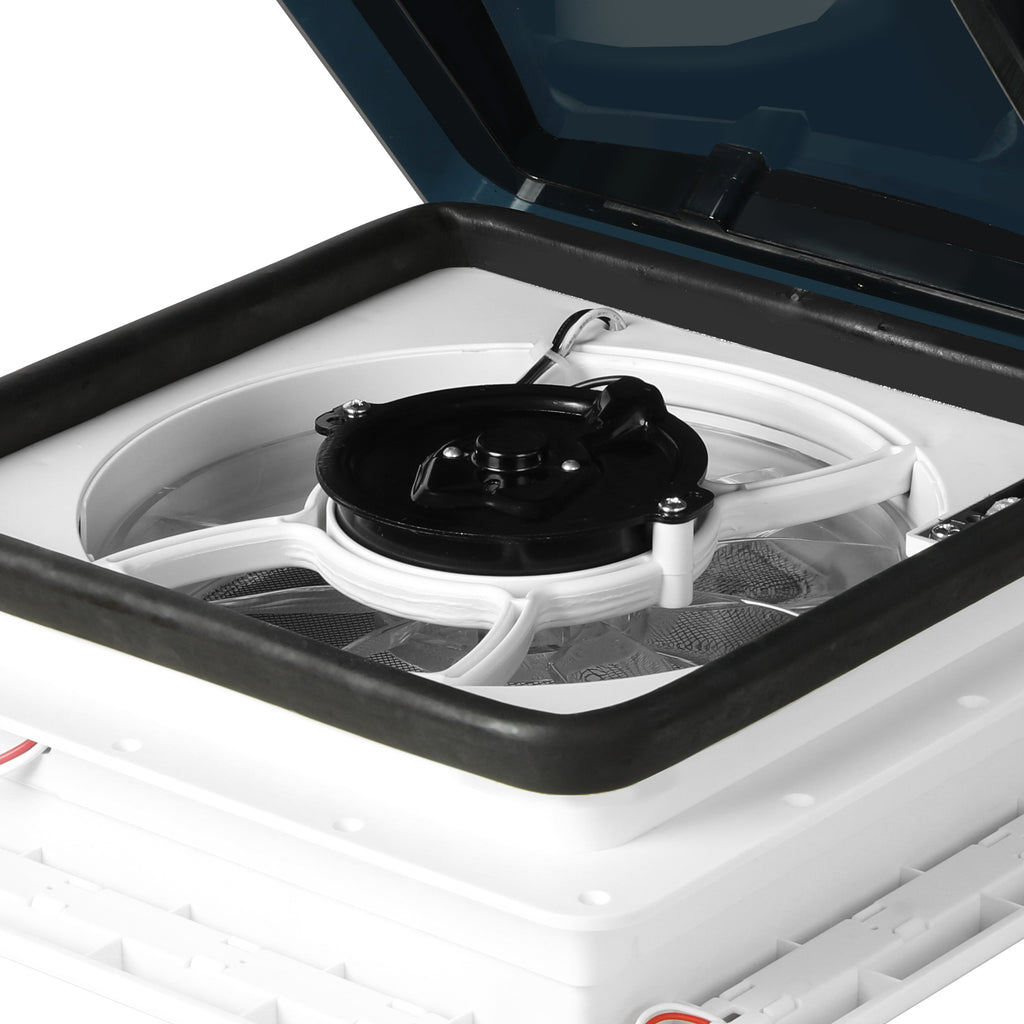 Manan Caravan Roof  Vent Hatch RV Shower Air Exhaust 12V Fan LED Light Trailer-1954802967265808389