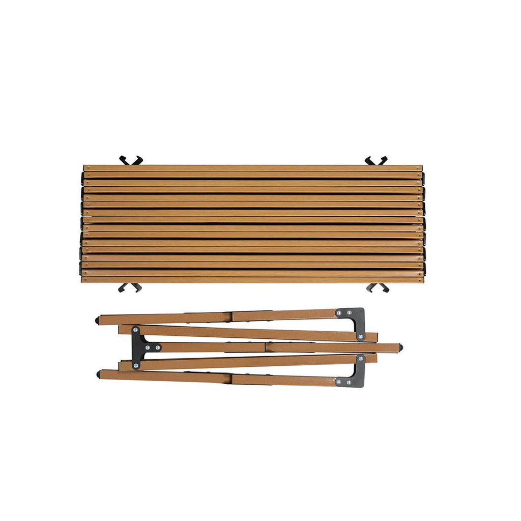 Levede Folding Camping Table Chair Set Oak-1954802886160551941