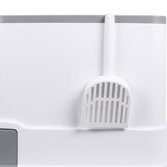 PaWz Cat Litter Box Fully Enclosed Kitty Grey-1954802512418705413