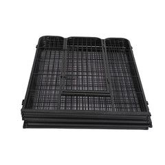 PaWz 8 Panel Pet Dog Playpen Puppy Exercise Black 2.5kg Mackerel & Lamb-1954803024098627589