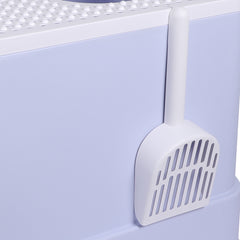 PaWz Cat Litter Box Fully Enclosed Toilet Purple-1954802512628420613