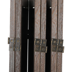 Levede 6 Panel Partition Room Divider Brown-1954802330083921925