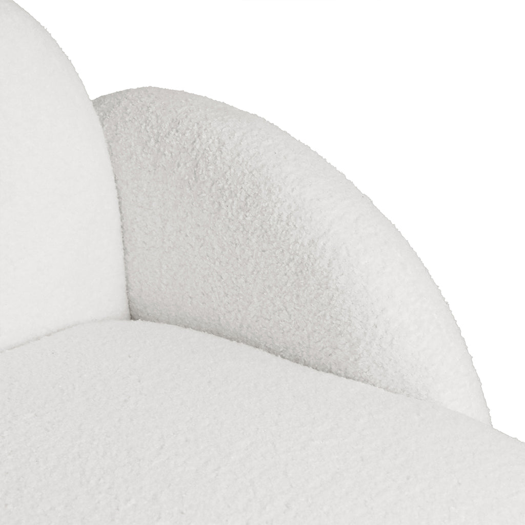 Levede Sofa Chair Fleece Upholstered Single White-1954802386753163269