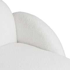 Levede Sofa Chair Fleece Upholstered Single White-1954802386753163269