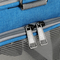 Pawz 3 in 1 Pet Soft Crate Dog Cat Carrier XL Size Blue-1954802466226835461