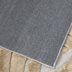 Marlow Floor Rug Soft Embossed Carpet Non Slip Plush Shaggy Rugs Leaf Pattern-1954802391215902725